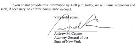 NY Attorney General To AIG: You Have Until 4:00 PM To Give Us The Names