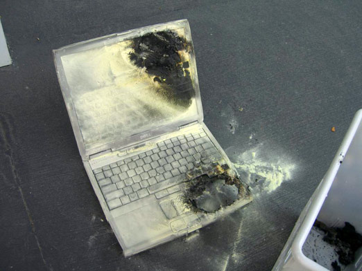 Another Dell Laptop Ablaze!