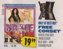 Best Buy Pulls Free Corset From 'Burlesque' Blu-Ray Deal