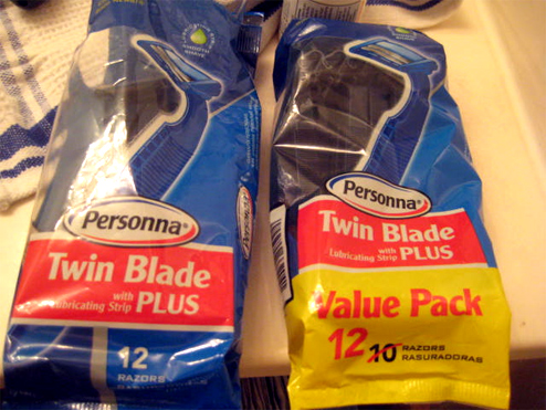 Persona Razors, Now! With The Same Amount Of Razors!