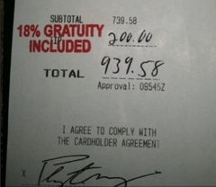 Posting A Photo Of Peyton Manning's Large Tip Costs Waiter His Job