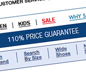 Shoebuy.com Doesn't Honor 110% Price Guarantee
