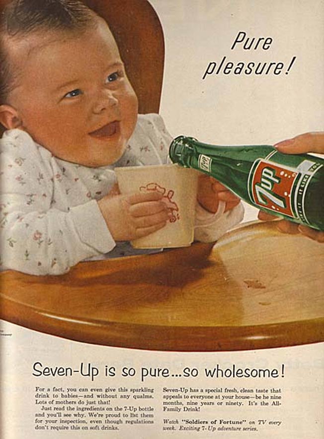 1956 Ad Says Feed 7-Up To Babies