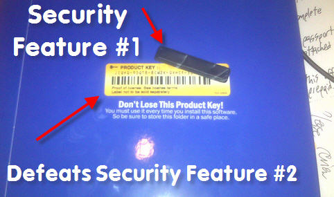 Security Sticker Defeats Product Key In Showdown Of Annoying Security Devices