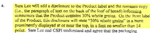 Settlement: Sara Lee Agrees To Change Misleading "Whole Grain" Packaging