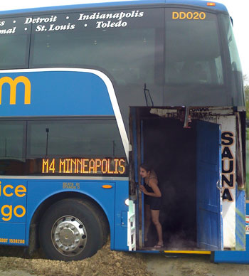 Megabus Offers Complimentary Megasauna On NYC To DC Trip