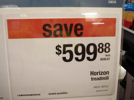 Save Negative $0.91 On Sears Treadmills