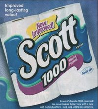 Scott Toilet Paper: Wipe With Less!