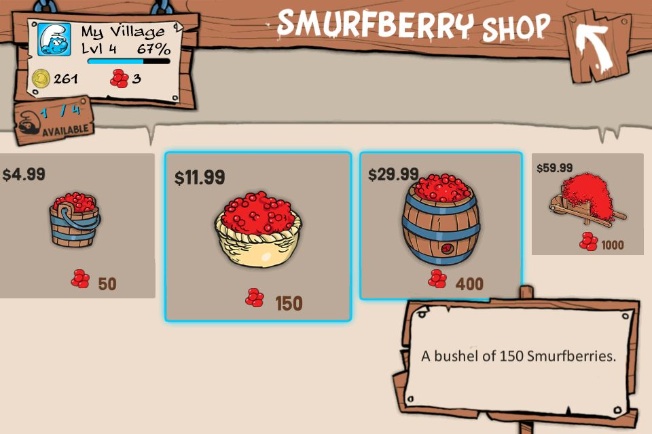 8-Year-Old Girl Racks Up $1,400 Bill Playing "Smurfs
Village" iPad Game