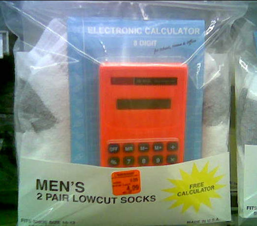 Meijer: 2 Pair Men's Socks With Free Calculator