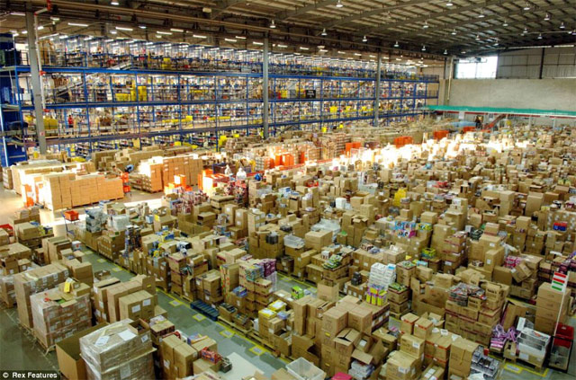Insane Pics Inside Amazon UK's Distribution Center