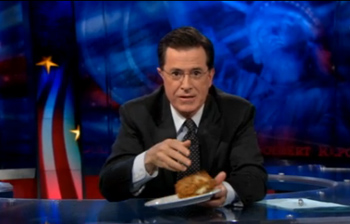 Colbert: KFC Double Down Is "Warped Creation Of A Syphilitic Brain"