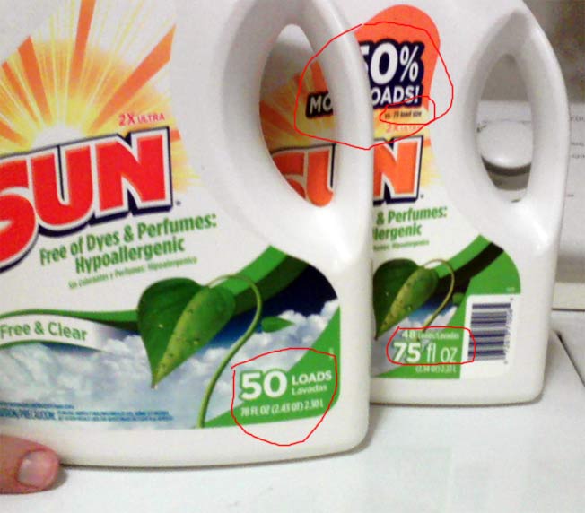 Extra Sneaky Grocery Shrink Ray Hits Sun Detergent