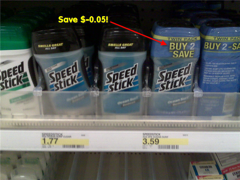 Target's "Buy Two And Save" Speedstick Deodorant Deal Stinks