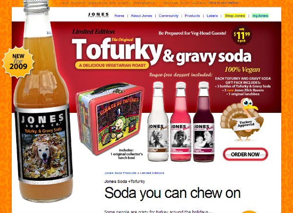 Don't Forget The Tofurky Soda