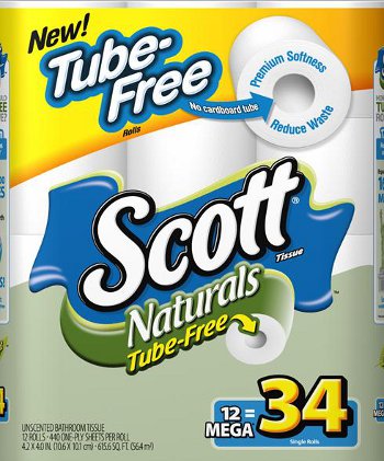 Scott Rolls Out Tube-Free Toilet Paper To Reduce
Waste