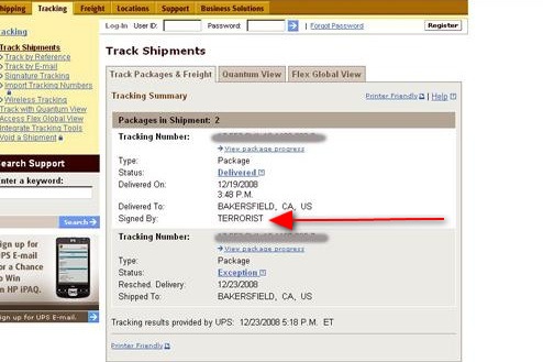 Sikh Signs For Package, UPS Driver Enters His Name As "TERRORIST"