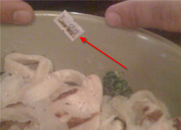 Applebee's Food Comes With Delicious "Use By" Sticker