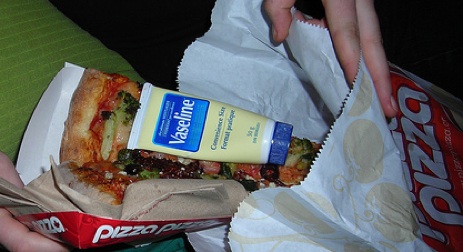 This Pizza Pizza Slice Came With A Free Tube Of Vaseline
