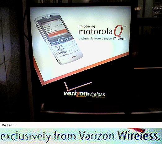 E in “Verizon” Found Upside Down