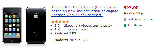 iPhone 3GS Now $97 At Walmart … 4G Coming Soon?