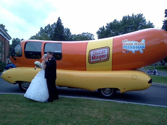 Oscar Mayer Wienermobile Crashes Wedding