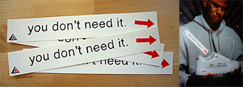 Free "You Don't Need It" Stickers