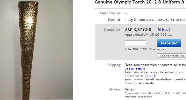 Wait To Buy An Olympic Torch If You Don’t Want To Get Burned On The Price