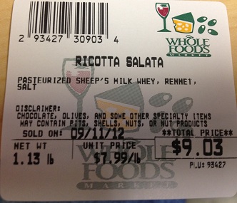 Whole Foods Recalls Riccotta Sold In 21 States Because People Shouldn't Be Paying A Premium For Listeria
