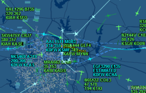 DFW in Texas is experiencing major weather-related delays and cancellations.