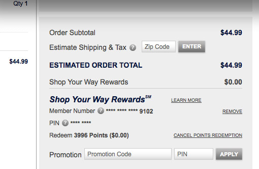 Land’s End Can’t Redeem Shop Your Way Rewards, Doesn’t Care