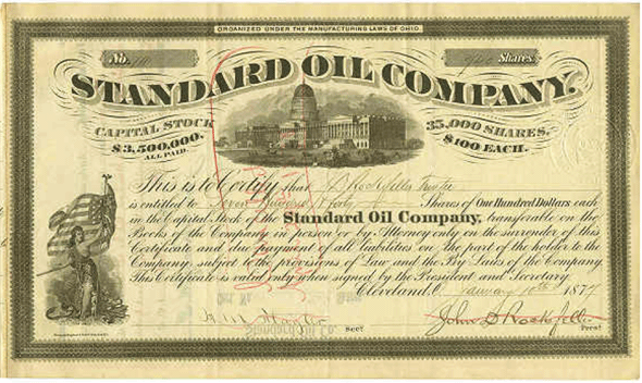 Before being dissolved by the Supreme Court in 1911, Standard Oil was the world's largest oil refiner and made founder John D. Rockefeller the wealthiest man in America.