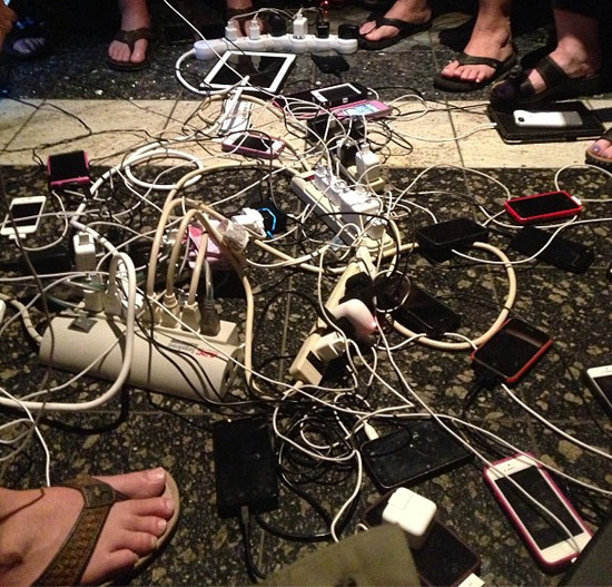 (A charging station - photo by Kaitlyn Robinson)