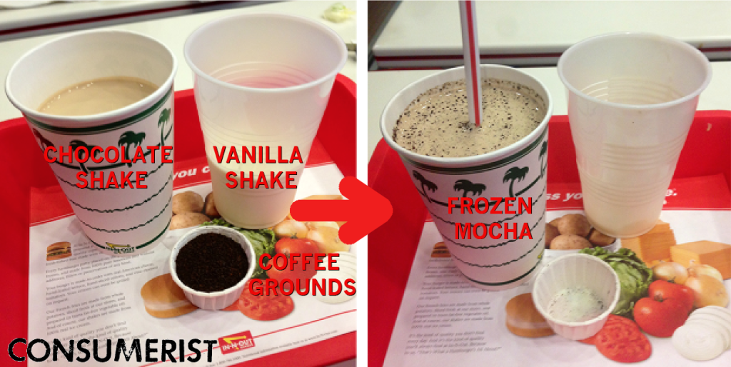 The man behind the infamous Mc10:35 has tossed some coffee grounds into his In-N-Out shake to create the "Frozen Mocha"