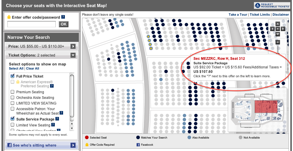 Cibc theater parking outlet ticketmaster