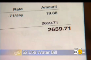 The homeowner's bill jumped from $60 to $2659.