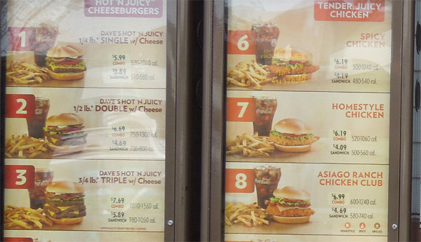 Wendy's drive-thru menu has gotten slicker, and most of the prices have gotten higher in recent years.
