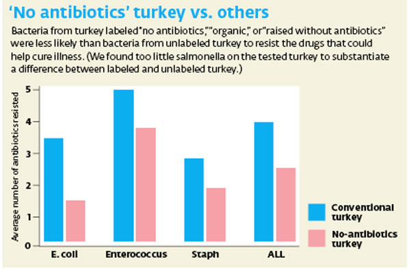 Tests: Ground Turkey From Antibiotic-Free Birds Less Likely To Harbor Drug-Resistant Bacteria