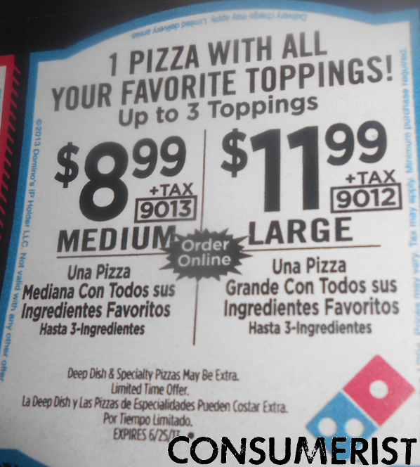 Domino’s Has A Very Limited Notion Of What “All Your Favorite Toppings” Means