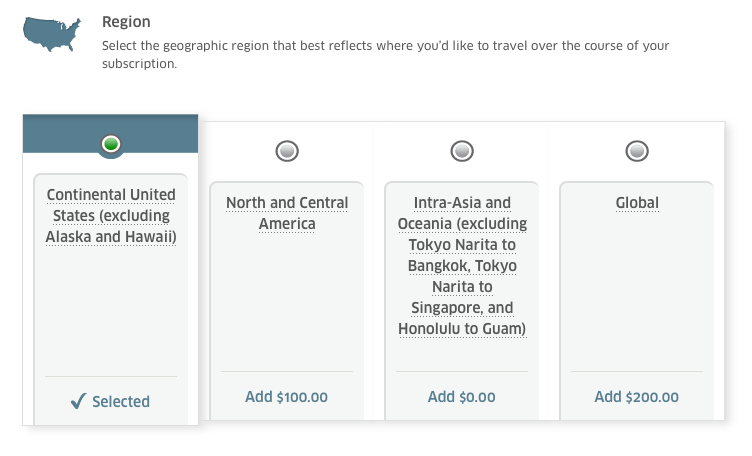 The baggage and Economy Plus subscriptions vary greatly depending on where you plan to travel.