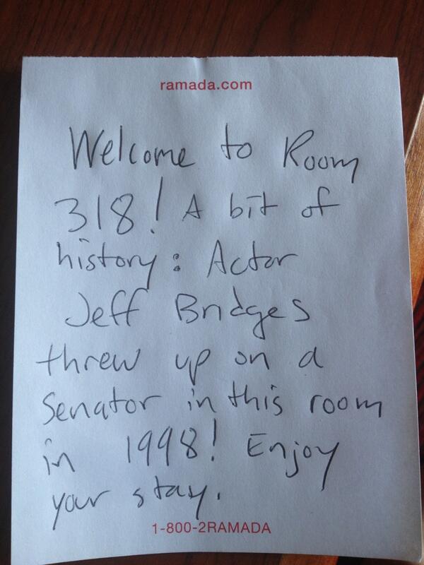 We Hope This Handwritten Welcome Note From Ramada Is Authentic