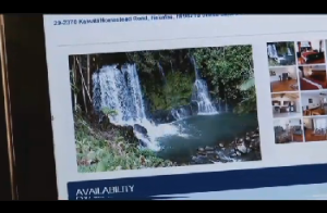 Locals say this waterfall shown on Expedia has actually been filled in for quite some time.