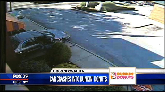 Here’s Video Of A Car Crashing Into A Dunkin’ Donuts