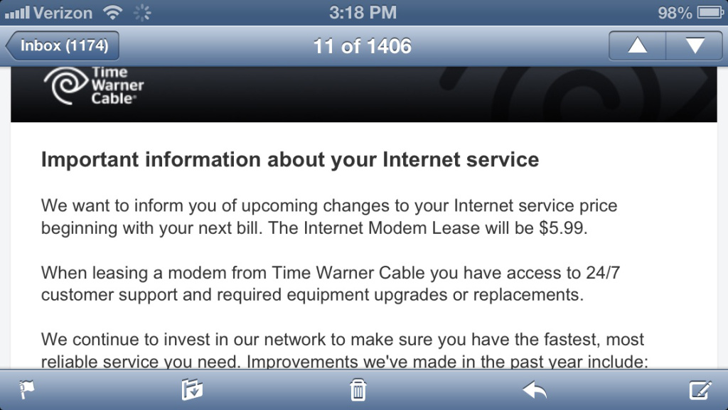 Important information: Time Warner Cable hates you.