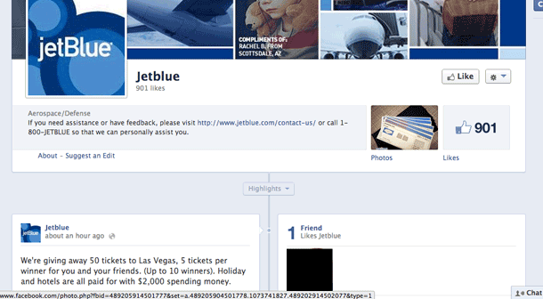 No, JetBlue Is Not Giving Away A Vegas Vacation Via Facebook