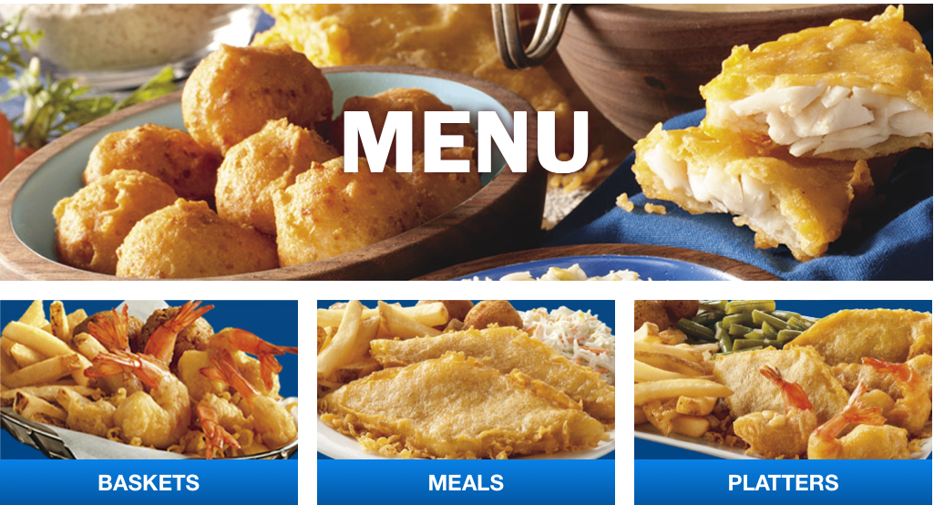 Long John Silver's, where just about everything on the menu has that same golden-brown color.