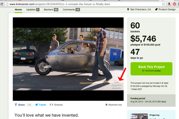 Kickstarter Finally Notices Messages From Lit Motors, Removes Scam Campaign