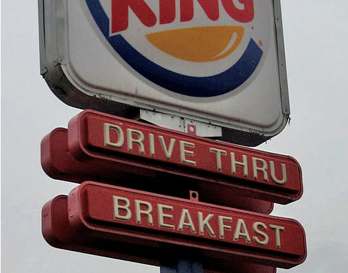 Maybe they should change that to "DRIVE THRU BREAK FREE"? (Photo: Maulleigh)