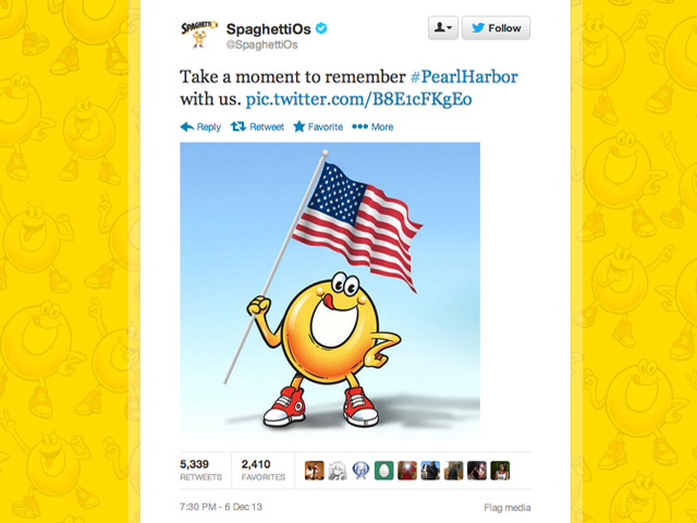 Nope, It’s Still Too Soon To Use Pearl Harbor To Sell Booze And SpaghettiOs