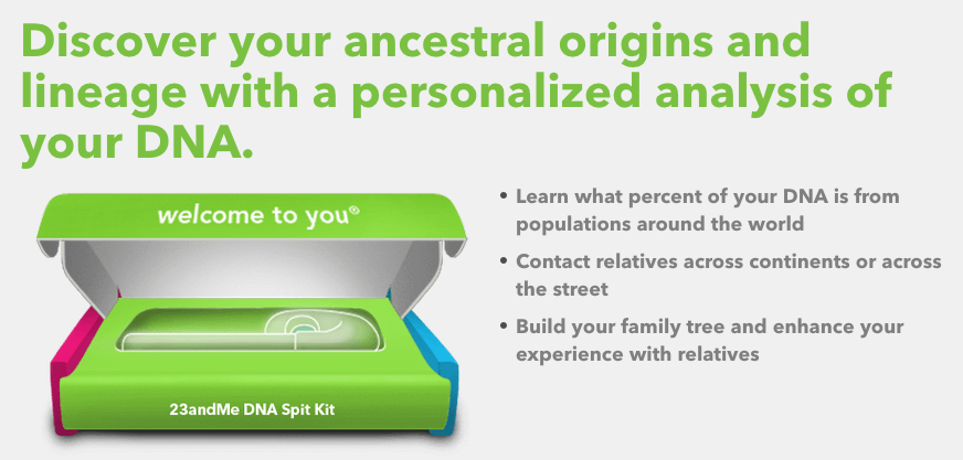 The 23andMe site no longer mentions the kit's use in testing for more than 240 health conditions, and focuses mostly on the hereditary aspect of the kit. 